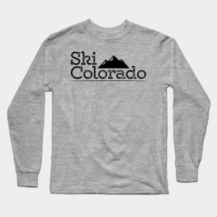 Vintage Ski Colorado T-Shirt Design Long Sleeve T-Shirt